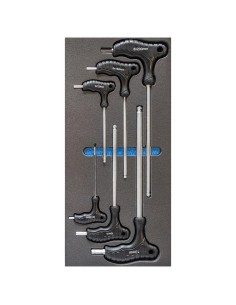 1 - Jeu de 12 cles hexagonales a manche souple thermoforme de 3 a 8 me Fervi tm01/12