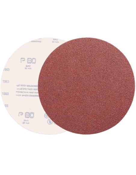 1 - Disque abrasif en corindon avec velcro 125 mm 8 trous grain 180