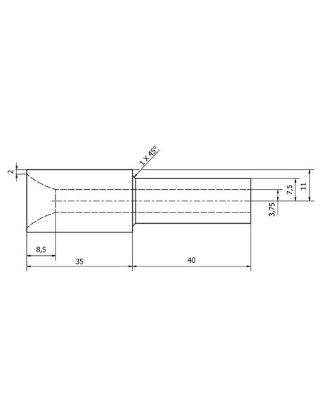 2 - Buse de carbure de bore pour cabine de sablage sableuse fervi u003