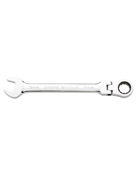 1 - Cle mixte avec tete a cliquet 8mm Fervi 0690/08