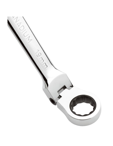 3 - Cle mixte avec tete a cliquet 8mm Fervi 0690/08