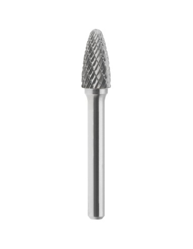 1 - Lime rotative hm ogive bout rond croise 10x20mm queue 6