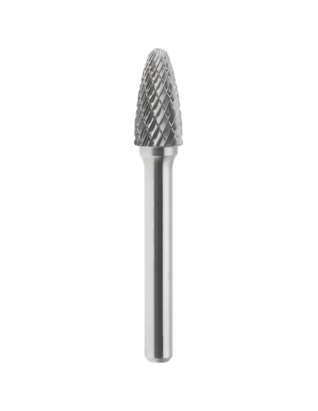 1 - Lime rotative hm ogive bout rond croise 10x20mm queue 6