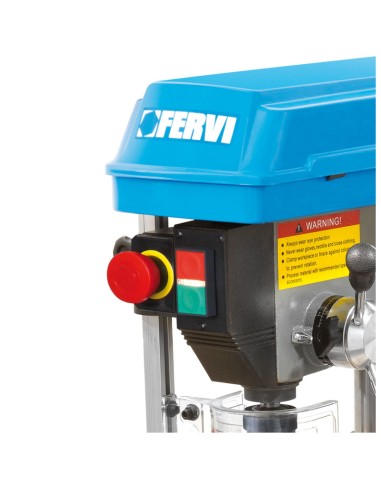 3 - Perceuse a colonne avec entrainement par courroie 375w 230v Fervi 0011