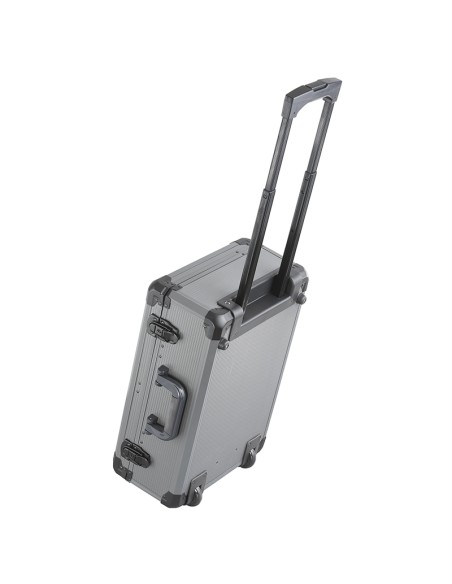 2 - Valise trolley complete avec outils cles inserts 162 pieces Fervi 0105T