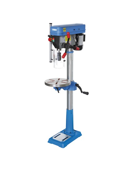 1 - Perceuse a colonne a entrainement par courroie 650w 230v Fervi 0186