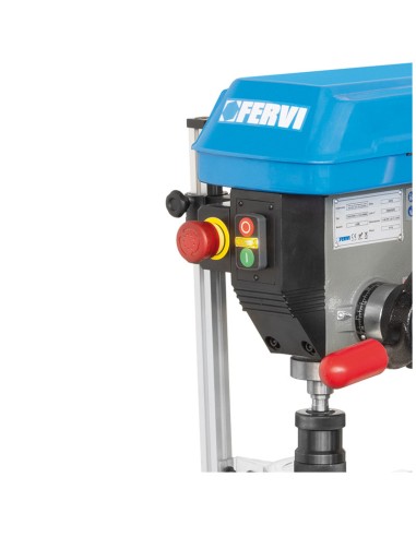 5 - Perceuse a colonne a entrainement par courroie 650w 230v Fervi 0186