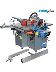 1 - Machine combinee pour le bois 8 procedes 230 v fervi 0498