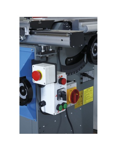 4 - Equarrisseuse avec toupie equipee de chariot 230 v Fervi 0504