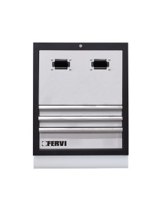 1 - Meuble bas pour enrouleur de tuyau 680x458x910 mm pour atelier Fervi a007/18