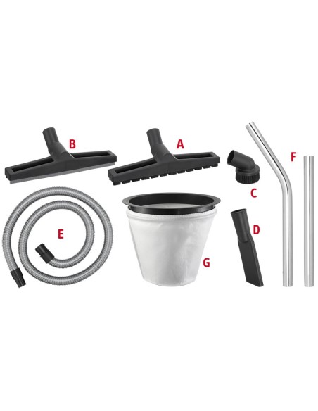 1 - Tuyau de remplacement pour aspirateurs Fervi a040/8037