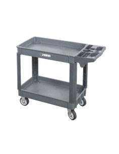 1 - Chariot 2 bacs polypropylene avec roues Fervi c065/2