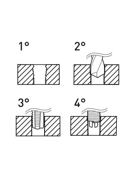 2 - Coffret de 115 kits de reparation de filetages Unc 1/4-1/2