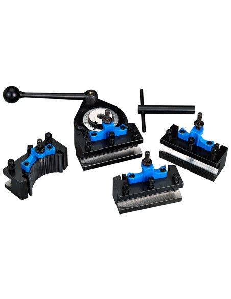 1 - Tourelle a outils a changement rapide de 32 mm pour tour 32mm Fervi t00c