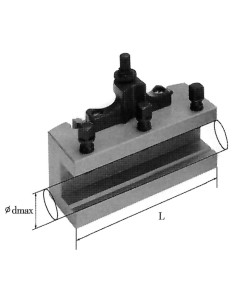 1 - Porte-outil a douille 30 x 100 mm Fervi t00e/b