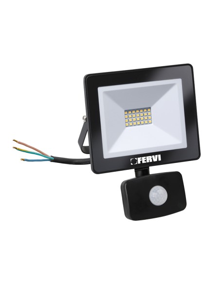 2 - Spot LED exterieur 20w avec capteur de mouvement et de luminosite Fervi 0218/20S
