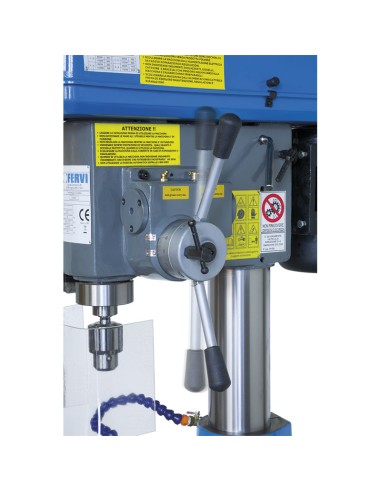3 - Perceuse a colonne en fer avec entrainement par courroie 400v 11 kw Fervi t032da