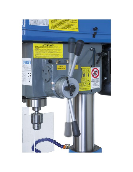 3 - Perceuse a colonne en fer avec entrainement par courroie 400v 11 kw Fervi t032da