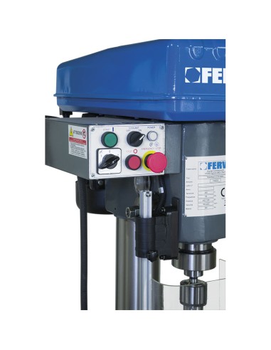 5 - Perceuse a colonne en fer avec entrainement par courroie 400v 11 kw Fervi t032da