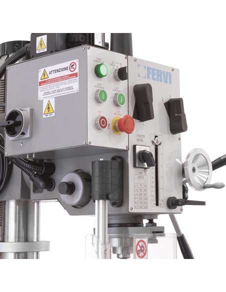 3 - Perceuse a colonne a engrenages 400v 15kw 400v 1.5kw gear drill press Fervi t041