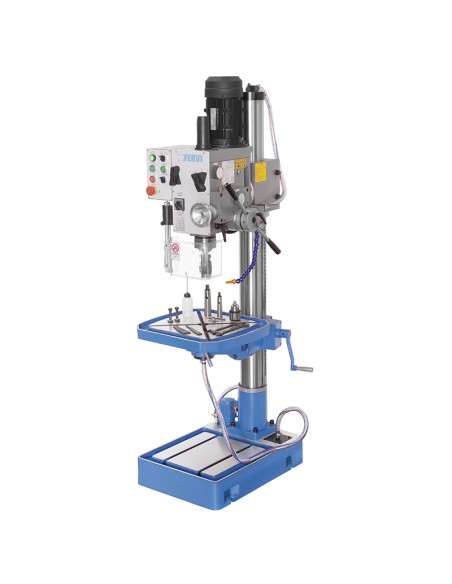 1 - Perceuse a colonne a engrenages 400v 15kw Fervi t041da
