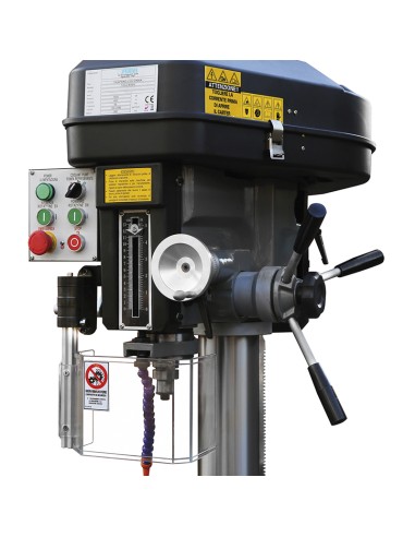 5 - Perceuse a colonne avec entrainement par courroie 400 V Fervi t052/400v