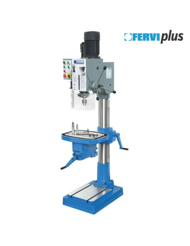 1 - Perceuse a metaux adaptee 400 V 400v gear metal drill Fervi t062