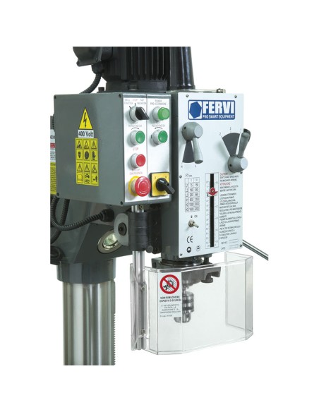 4 - Perceuse a metaux adaptee 400 V 400v gear metal drill Fervi t062