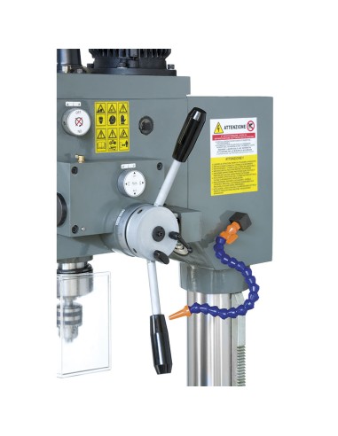 2 - Perceuse a metaux adaptee 400 V 400v gear metal drill Fervi t066