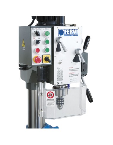 3 - Perceuse a metaux adaptee 400 V 400v gear metal drill Fervi t066