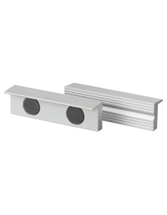 1 - Paire de couvre-mors magnetiques en aluminium pour etau de 125mm Fervi 0520/125A