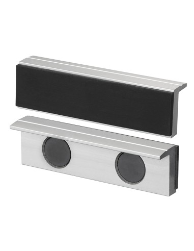 2 - Couvre-mors magnetiques caoutchouc aluminium etau 125mm fervi 0520/125g