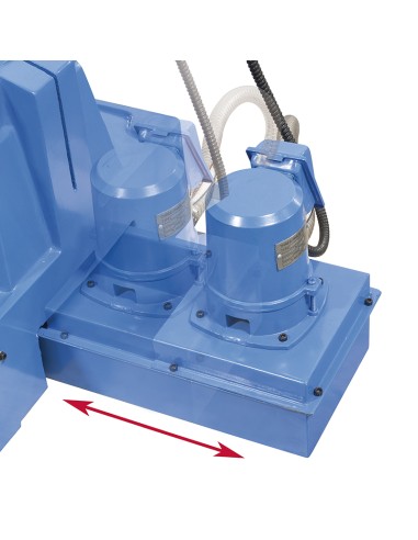 4 - Perceuse pour metal avec entrainement par courroie 400v Fervi t073