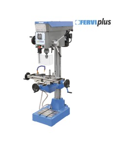 1 - Perceuse pour metal avec entrainement par courroie 400v Fervi t073da