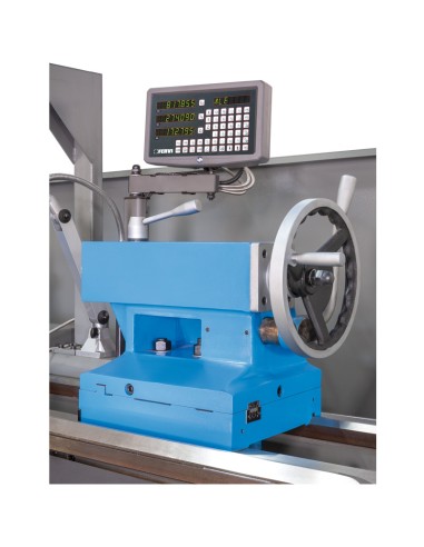 5 - Tour parallele a friction avec afficheur metal 400v Fervi t080f