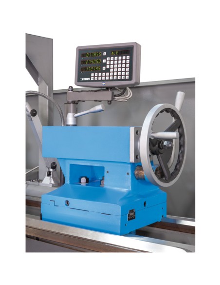 5 - Tour parallele a friction avec afficheur metal 400v Fervi t080f