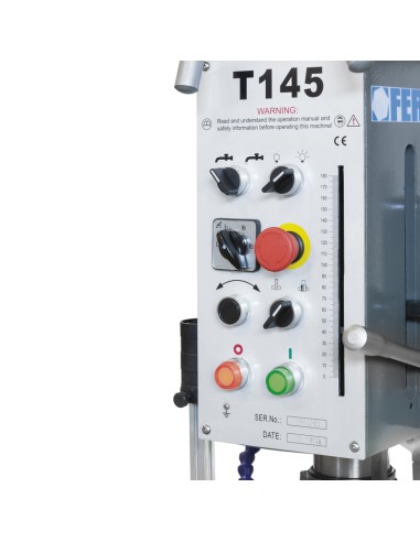 2 - Perceuse a metaux adaptee 400 V  Fervi t145