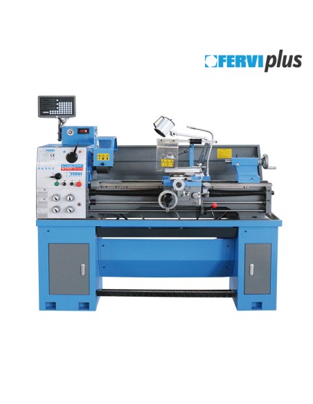 1 - Tour a metaux parallele inverseur avec ecran 400V Fervi t998/400vi3a