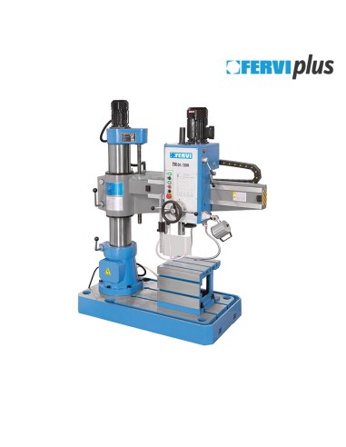 1 - Perceuse radiale pour metal a descente automatique cm4 Fervi tr01/200