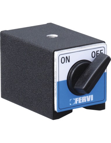 1 - Base magnetique pour support de comparateur m8 x 125 Fervi  B201/3