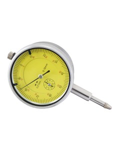 1 - Comparateur centesimal avec horloge 60 mm 0-10 mm resolution 001 mm Fervi C023G