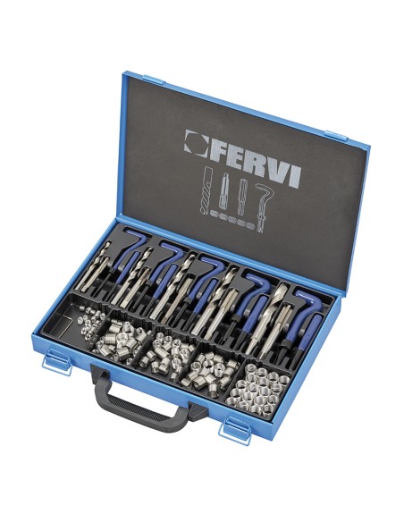 1 - Kit de reparation de filetage en acier inoxydable m6-m14 assortiment de 125 pcs