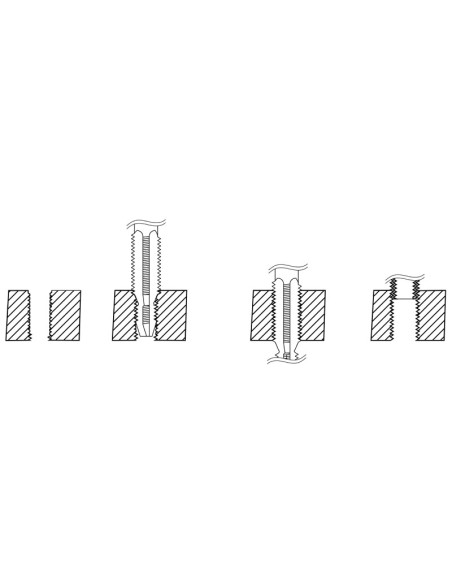 4 - Kit de reparation de filetage de bougie d'allumage metrique f-coil m14x125