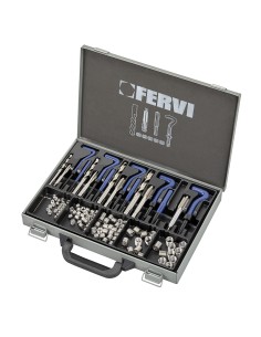 1 - Kit de reparation metrique assortiment m6-m14 en acier inoxydable 113 pieces Fervi E011B