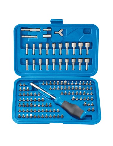 1 - Jeu d'embouts et de douilles pour tournevis avec porte-embout 1/4 Fervi 0358