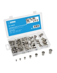 1 - Rivets a insert filete en acier inoxydable serie 150 m3 - m12 Fervi 0376/ai