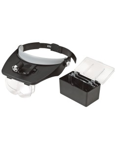 1 - Visiere avec set de lentilles loupe et lumiere LED Fervi 0625