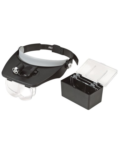 1 - Visiere avec set de lentilles loupe et lumiere LED Fervi 0625