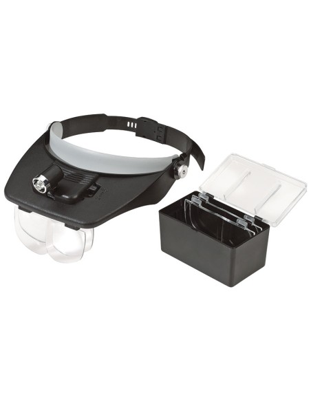 1 - Visiere avec set de lentilles loupe et lumiere LED Fervi 0625