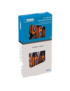 1 - Serie 8 tournevis Torx T7-T30 Fervi 0881/308